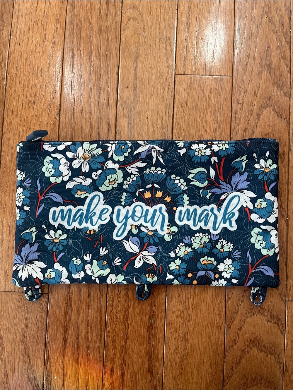 Vera Bradley Navy Floral 'Make Your Mark' Cosmetic Pouch